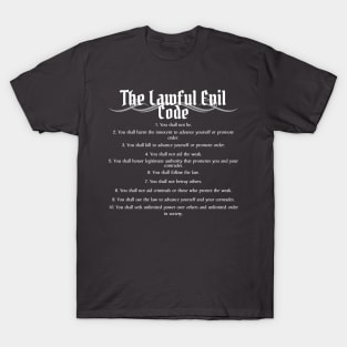 The Lawful Evil Code T-Shirt